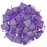 Lavande Sur Terre French Lavender Sachets for Drawers and Closets Fresh Scents, Set of 24, Home Fragrance Sachet for Wardrobes Closets, Purple, LV-C-24-1
