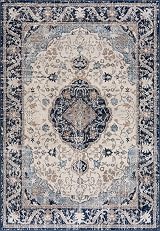 THE RUGS Area Rug Navy Oriental Design 80x150 cm Vintage Short Pile view 2