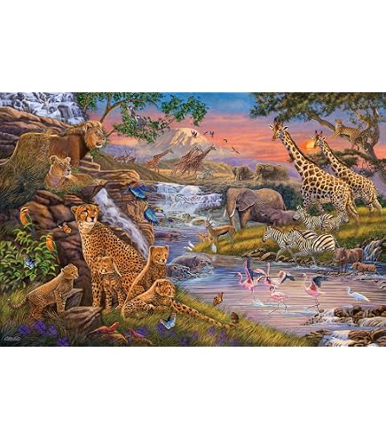 Amazon.com: Ravensburger - African Animal World - 3000 Piece