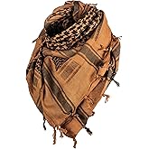 Texas Bushcraft Tactical Shemagh - Authentic Keffiyeh 100% Cotton for your Camping, Hiking and Backpacking Gear