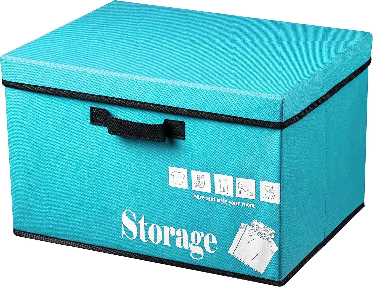 CrazyGadget® Folding Storage Container Basket Crate Box Stack Foldable