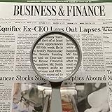 6X Handheld Magnifier HIGH Diopter Double Lens 2-1/4" Magnifier, Professional Quality Magnifying Glass with Case by Electro Optix Made in USA