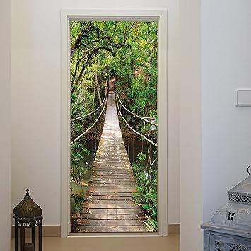 Avoir Images Murimage Papier Peint Porte Pont Suspendu 86 X 200 Cm Photo Mural actualisé salutations