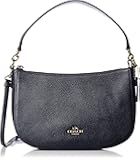 Coach Chelsea Polished Pebbled Navy Leather Cross-Body Bag