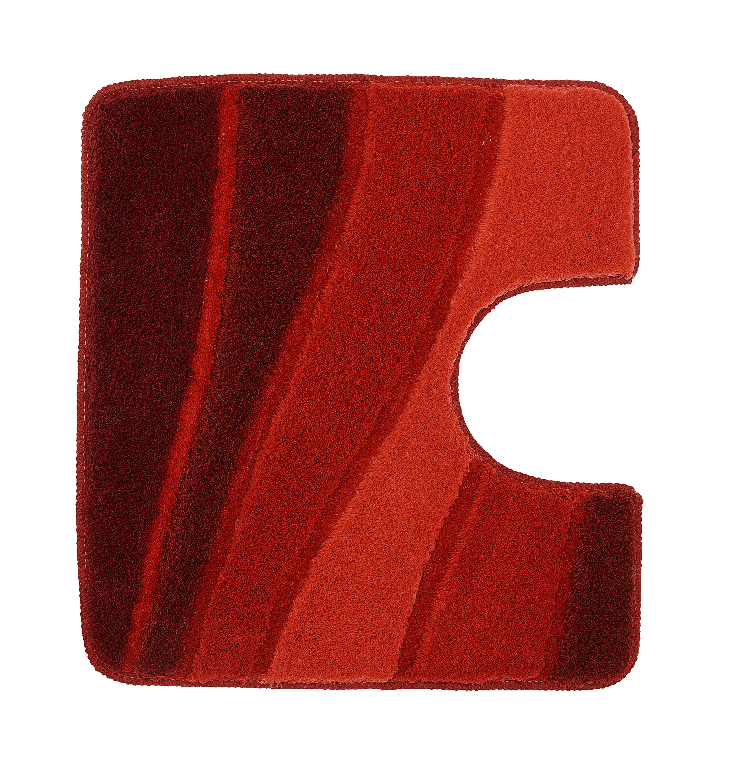 Meusch Bath Mat Ocean Garnet Suitable for Under-Floor Heating 55X50, WC-VORLAGE M.AUSSCHNITT multicoloured