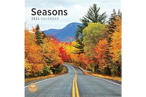 BRIGHT DAY CALENDARS 2024 Seasons Monthly Wall Calendar by Bright Day, 12 x 12 Inch Spring Summer Autumn Winter