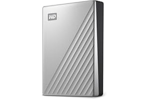 WD 4TB My Passport Ultra, Silver, Portable External Hard Drive, backup software with defense against ransomware, and password protection, USB-C and USB 3.1 - WDBFTM0040BSL-WESN