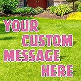 Personalize Letter Yard Signs | Build Your Own Sign | Custom Outdoor Decorations | Birthday | Graduation | Wedding | Engageme