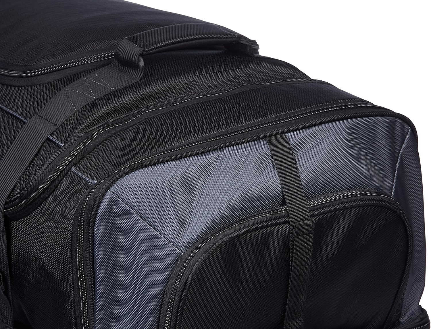  | Basics Ripstop Rolling Travel Luggage Duffle Bag With Wheels - 37.5 Inch, Black | Travel Duffels