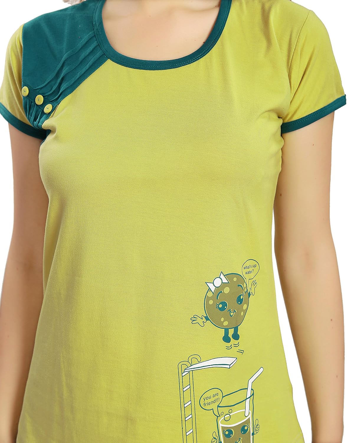 av2 women's cotton night suit set