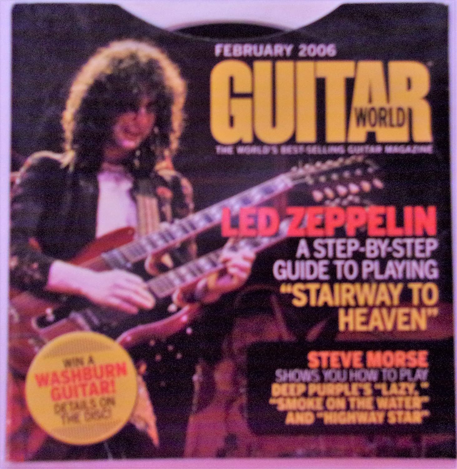 Amazon Com Guitar World February 2006 Led Zeppelin A Step By Step Guide To Playing Stairway To Heaven Movies Tv amazon com
