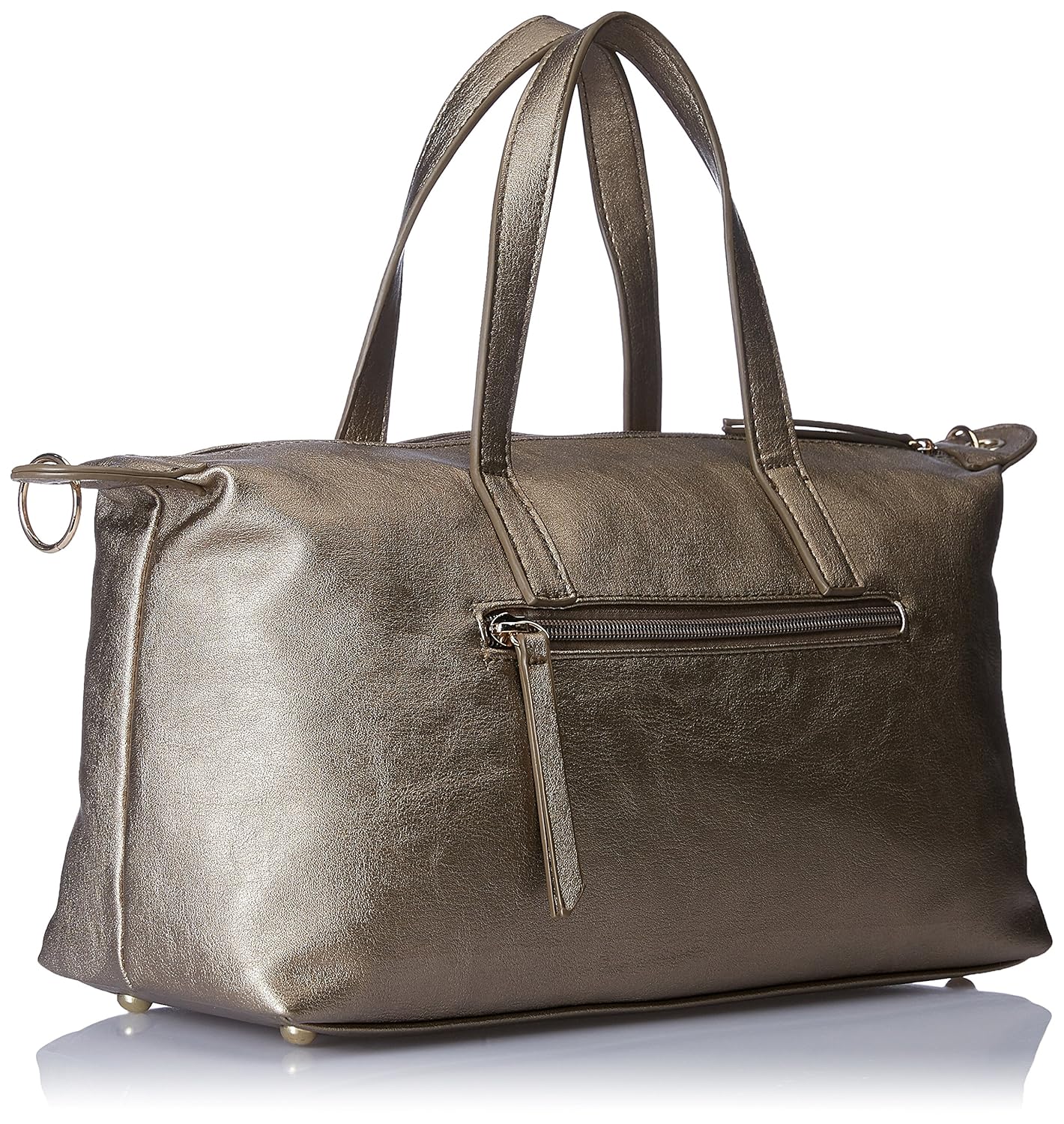 caprese women's satchel (pale bronze metallic)