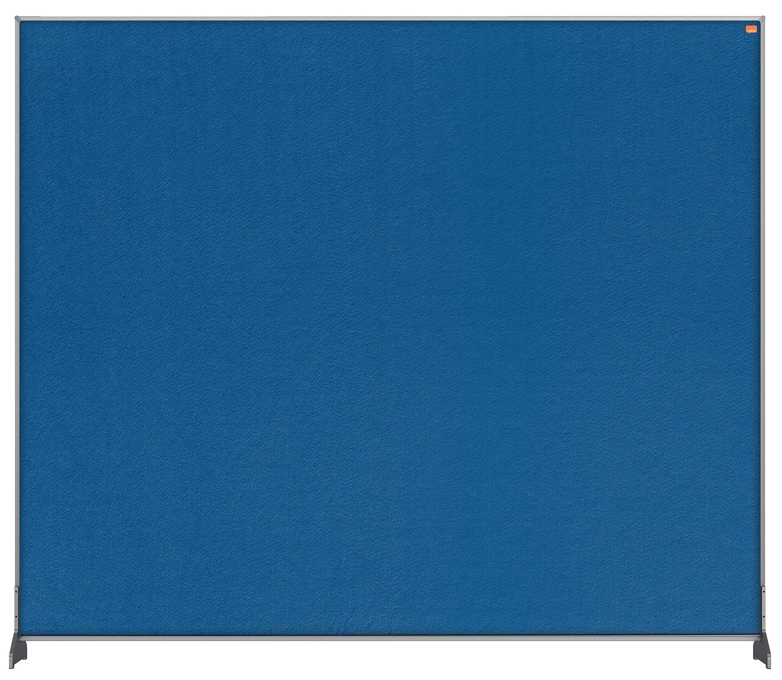 Nobo Impression Pro 1.8 m High Desk Divider, Felt Surface, Blue, 1200 x 1000 mm, 1915506