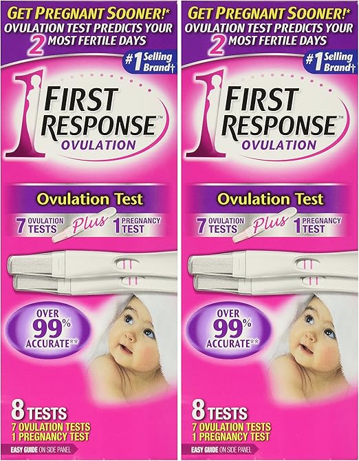 First Response Ovulation 7 Ovulation Test Plus 8 Count Pack Of 2 Health Personal Care Amazon Com