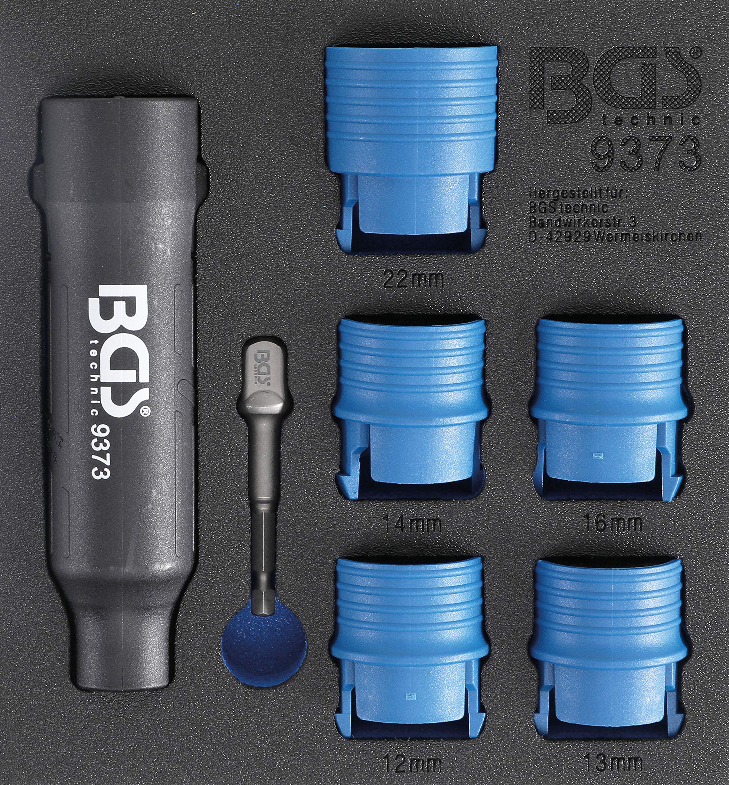 BGS 9373 | Tool Tray 1/6: Cleaning Brush Set for Studs and Wheel Nut Bolts