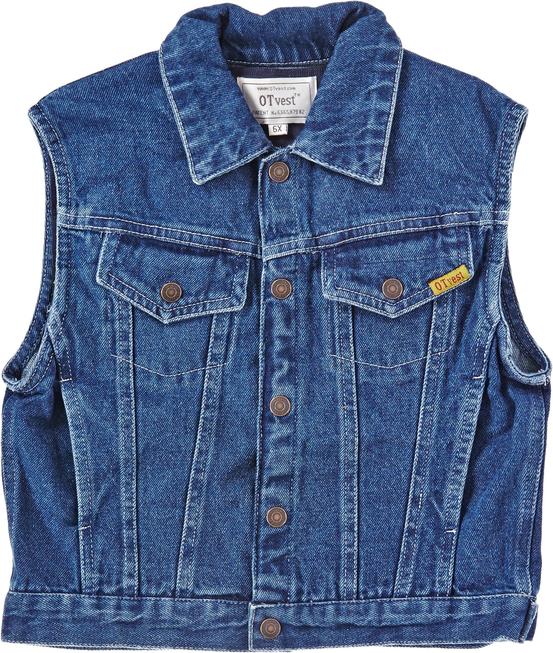 OT Vest Weighted Denim Vest - Size 6x - Denim