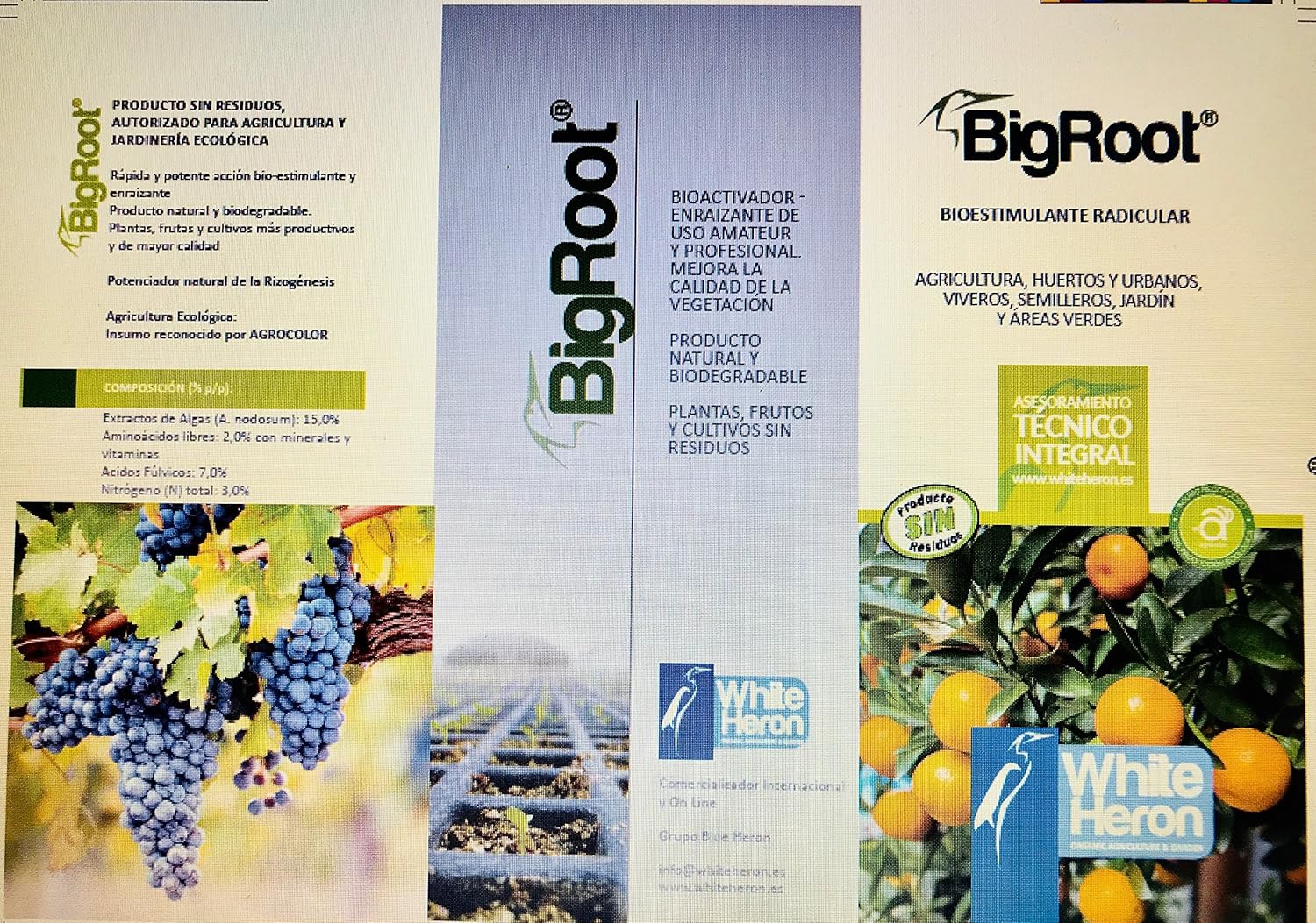 Pack BIGROOT®+ KELPMAX® (1000 m2)- Multinutrientes/Vitaminas/Algas ...