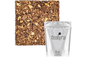 Tealyra - Rooibos - Red Burner Chai - Ginger - Anise - Cinnamon - Red Bush Tea - Spicy Herbal Loose Leaf Tea - Antioxidants Rich - Caffeine-Free - 220g (8-ounce)