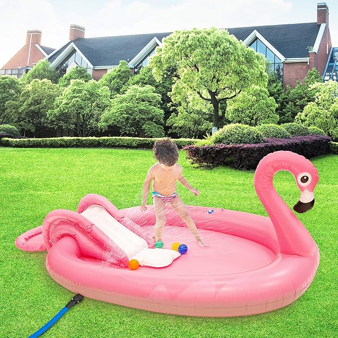 flamingo paddling pool