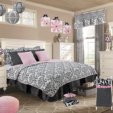 Amazon Com Cotton Tale Designs 100 Cotton Black And White Damask