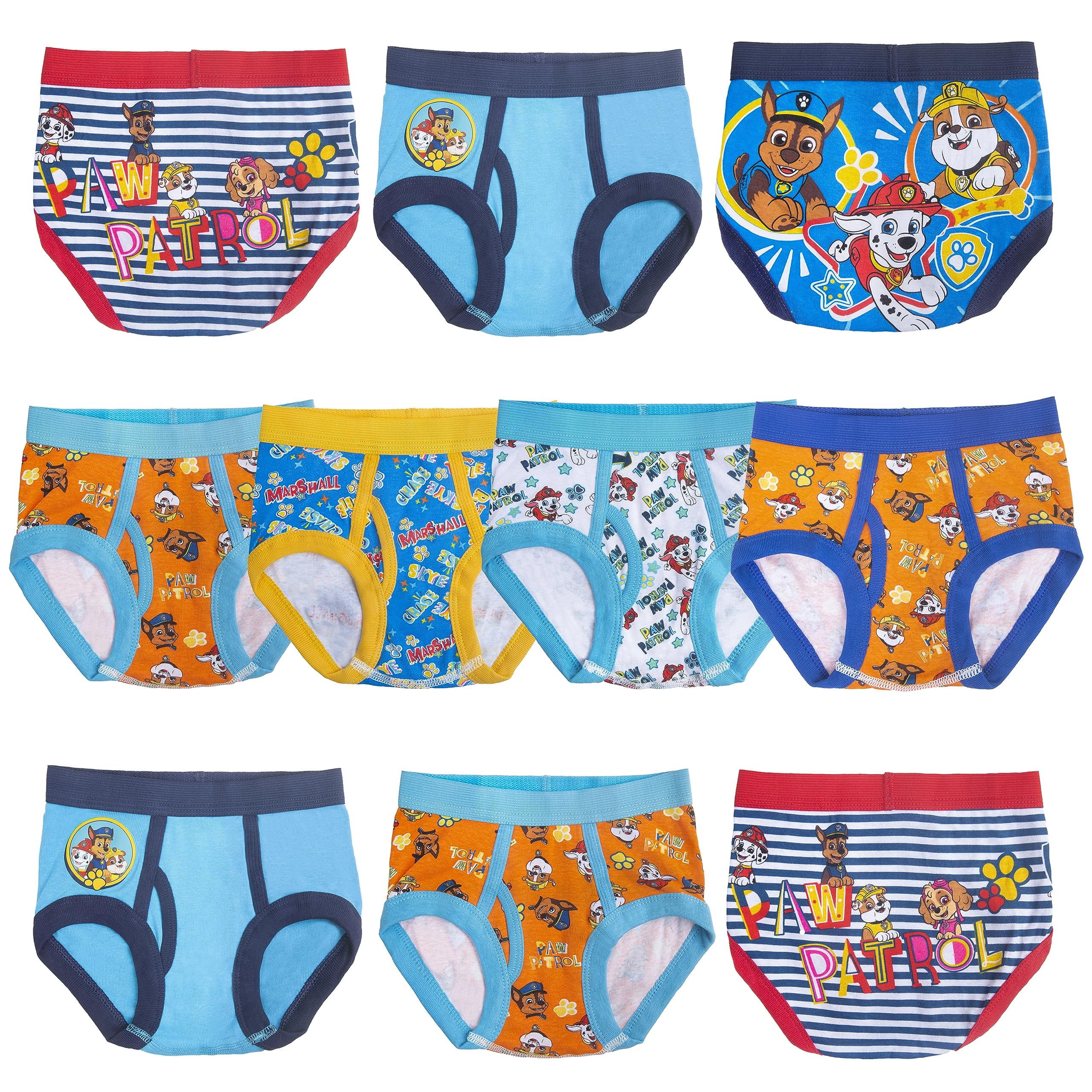 Photo 1 of Paw Patrol 100% Combed Cotton Underwear 5-10Packs available with Chase, Skye, Rubble and more in sizes 18M, 2/3T, 4T