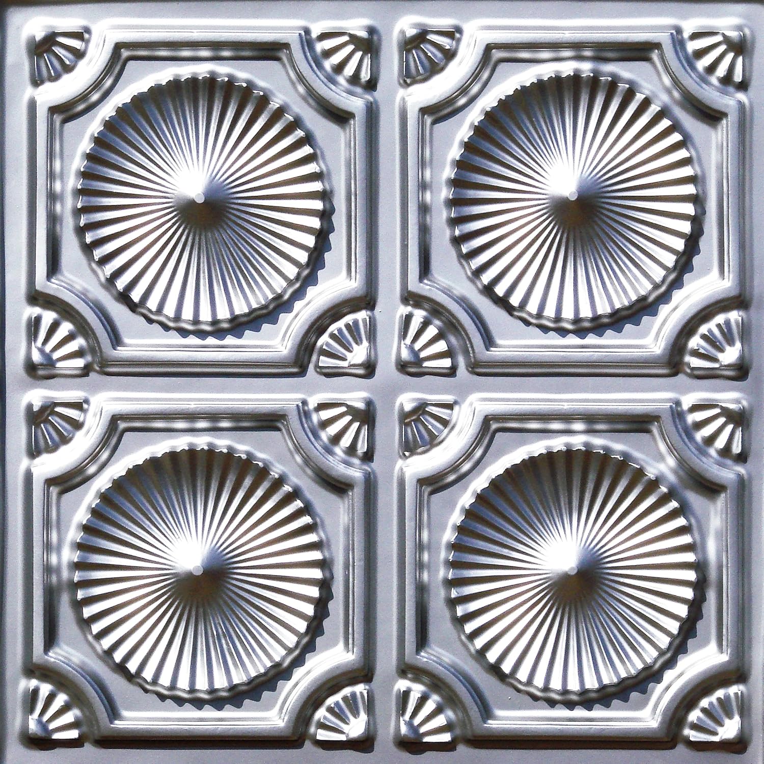 Amazon Com Ceiling Tiles Glue Up Design 106 Silver Pack Of 10