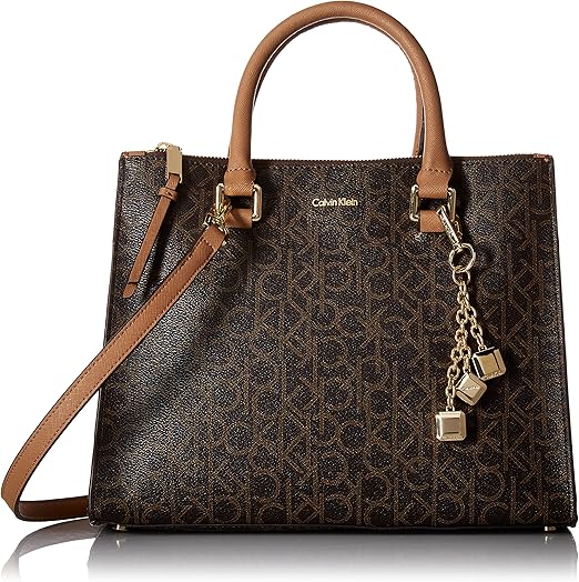 calvin klein logan signature satchel