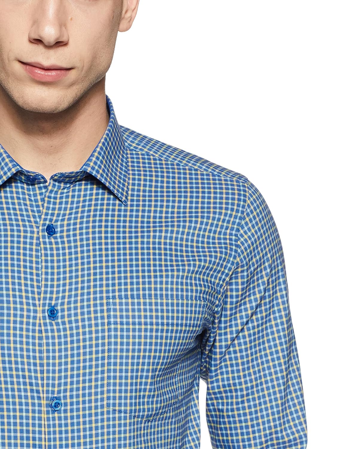 diverse men's checkered slim fit formal shirt