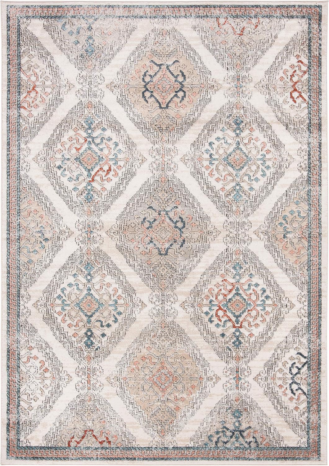 oregon rug ivory on Safavieh Oregon Collection Ore885f Oriental Distressed Non Shedding Stain Resistant Living Room Bedroom Area Rug 8 X 10 Grey Ivory Furniture Decor Amazon Com