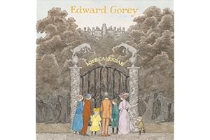 Wall Calendar 2026, Edward Gorey Art, 12 Months, Large Grid Design Featuring 12 Artworks