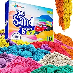 LITTLE CHUBBY ONE 8 Color Kids Play Sand Set - 5