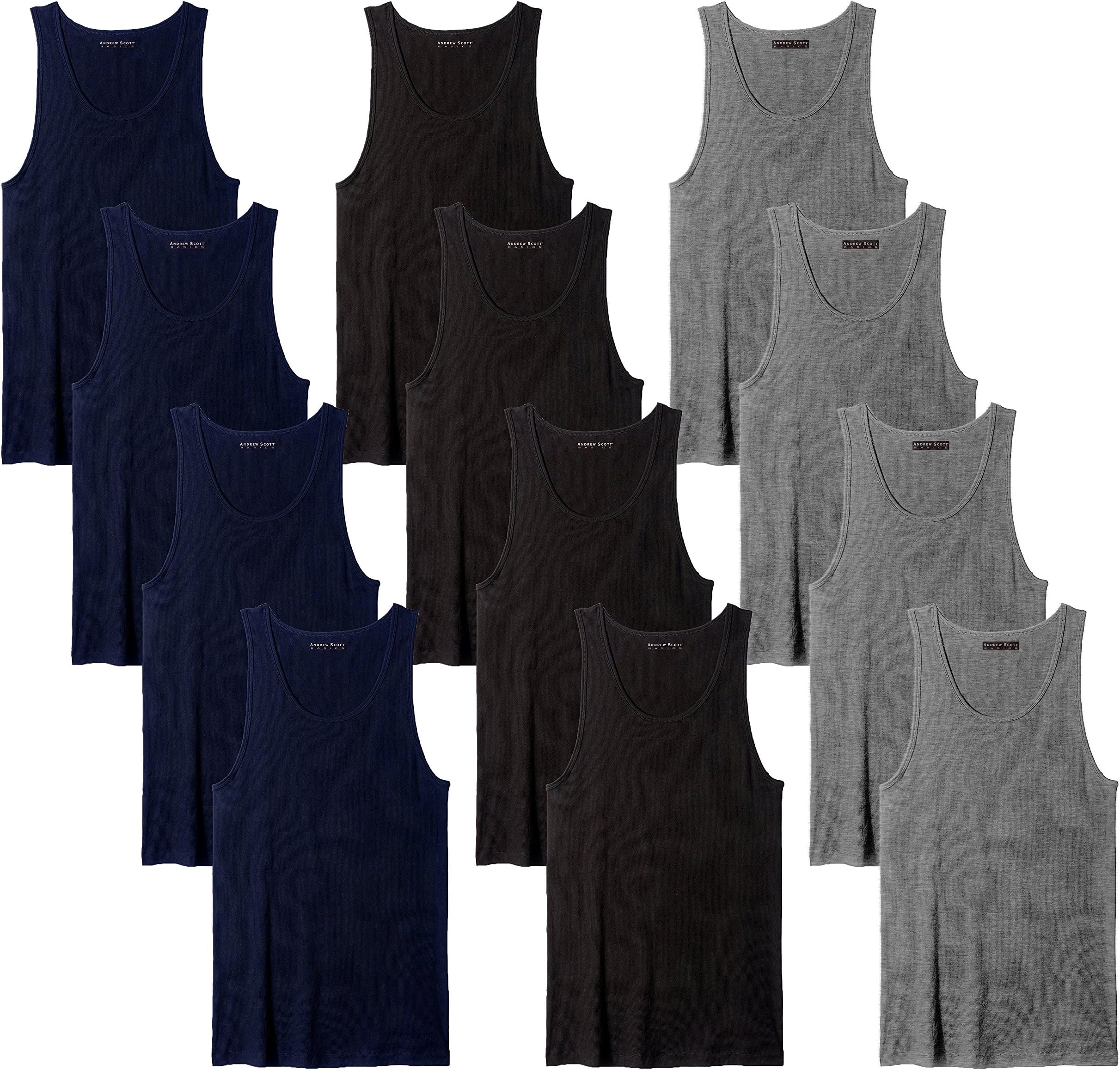 Men's 12 Pack Color Tank Top a Shirt