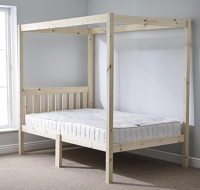 Strictly Beds and Bunks Limited Four Poster Bed 5ft kingsize solid