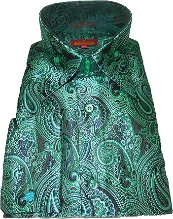 camisa verde esmeralda para hombre