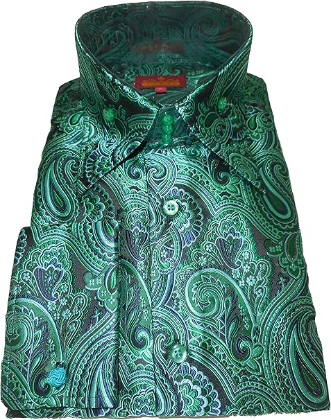 camisa verde esmeralda hombre