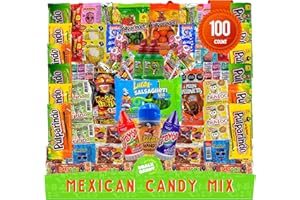 ÓRALE CANDY Mexican Candy Mix Assortment, Dulces mexicanos, Includes Vero mango, Salsaghetti, Peloneta, Pelon pelo rico, bulk candies, pulparindo, candy box variety pack