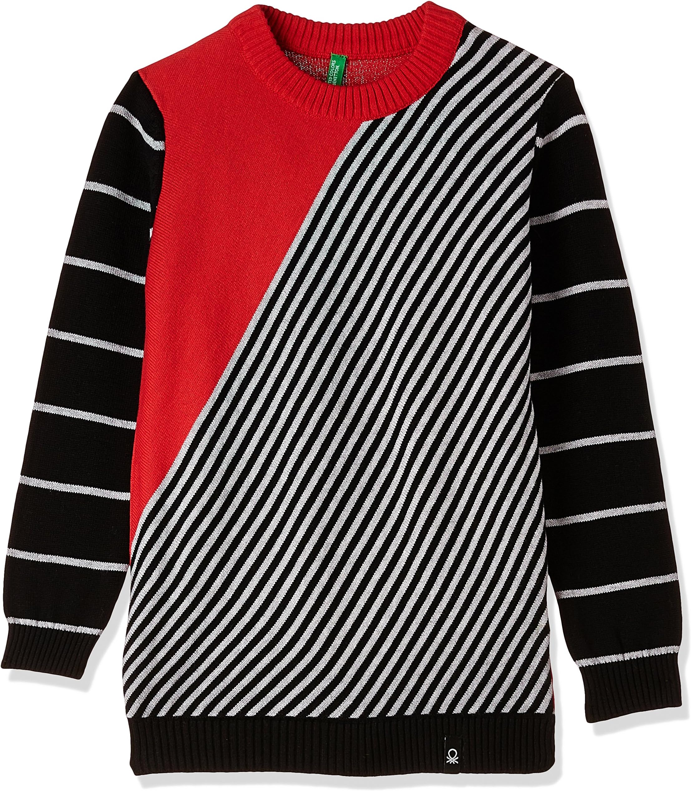 United Colors of Benetton Boys' Sweater (17A1WOLCZ012I_Multicoloured_XX)