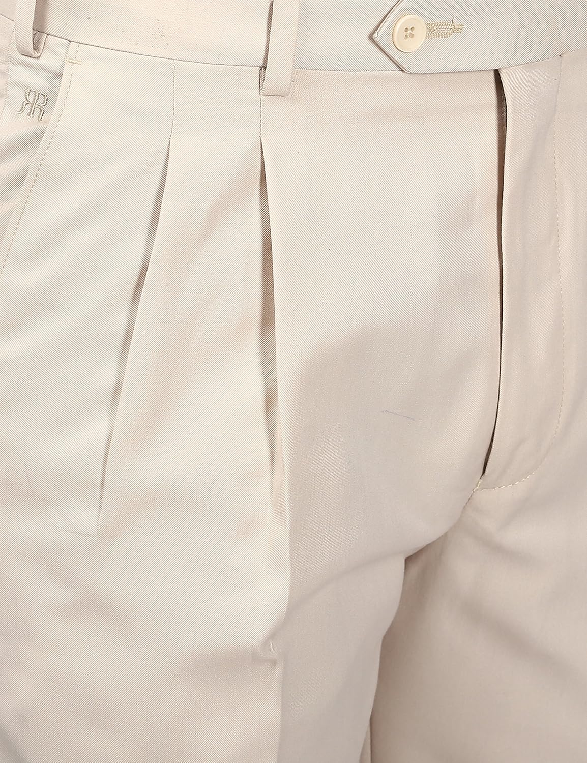 raymond men's pleat-front formal trousers