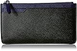 ECCO Iola Long Travel Wallet, black/deep cobalt