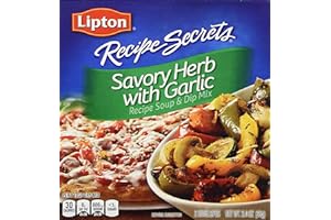 SOUP SECRETS Lipton Recipe Soup and Dip Mix For a Delicious Meal Savory Herb with Garlic Great With Your Favorite Recipes, Dip or Soup Mix 2.4 Ounce (Pack of 12)