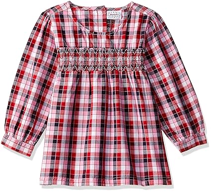 Baby Girls Checkered Regular Fit Shirt
