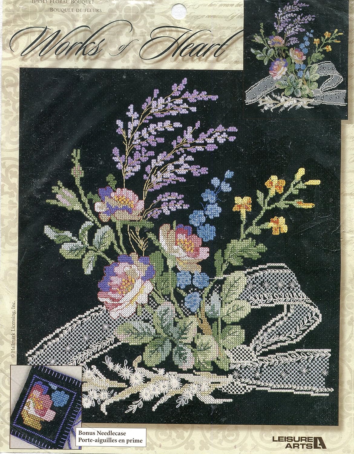 Amazoncom Leisure Arts Works Of Heart Floral Bouquet