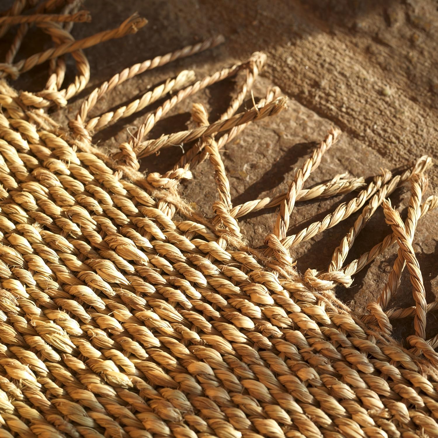 Natural Jute Rug Large Amazoncouk Kitchen Home