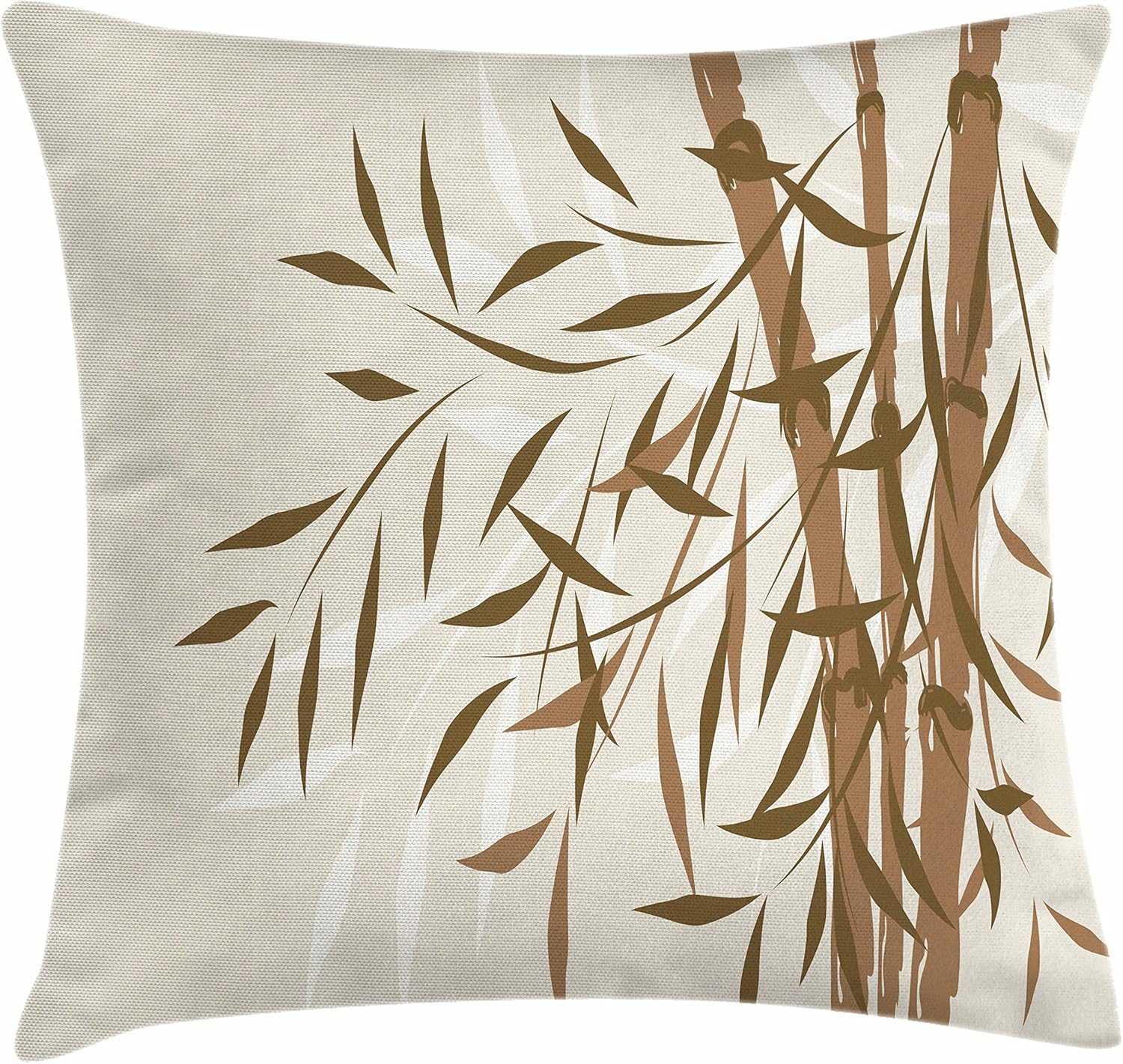 Lunarable Bamboo Throw Pillow Cushion 