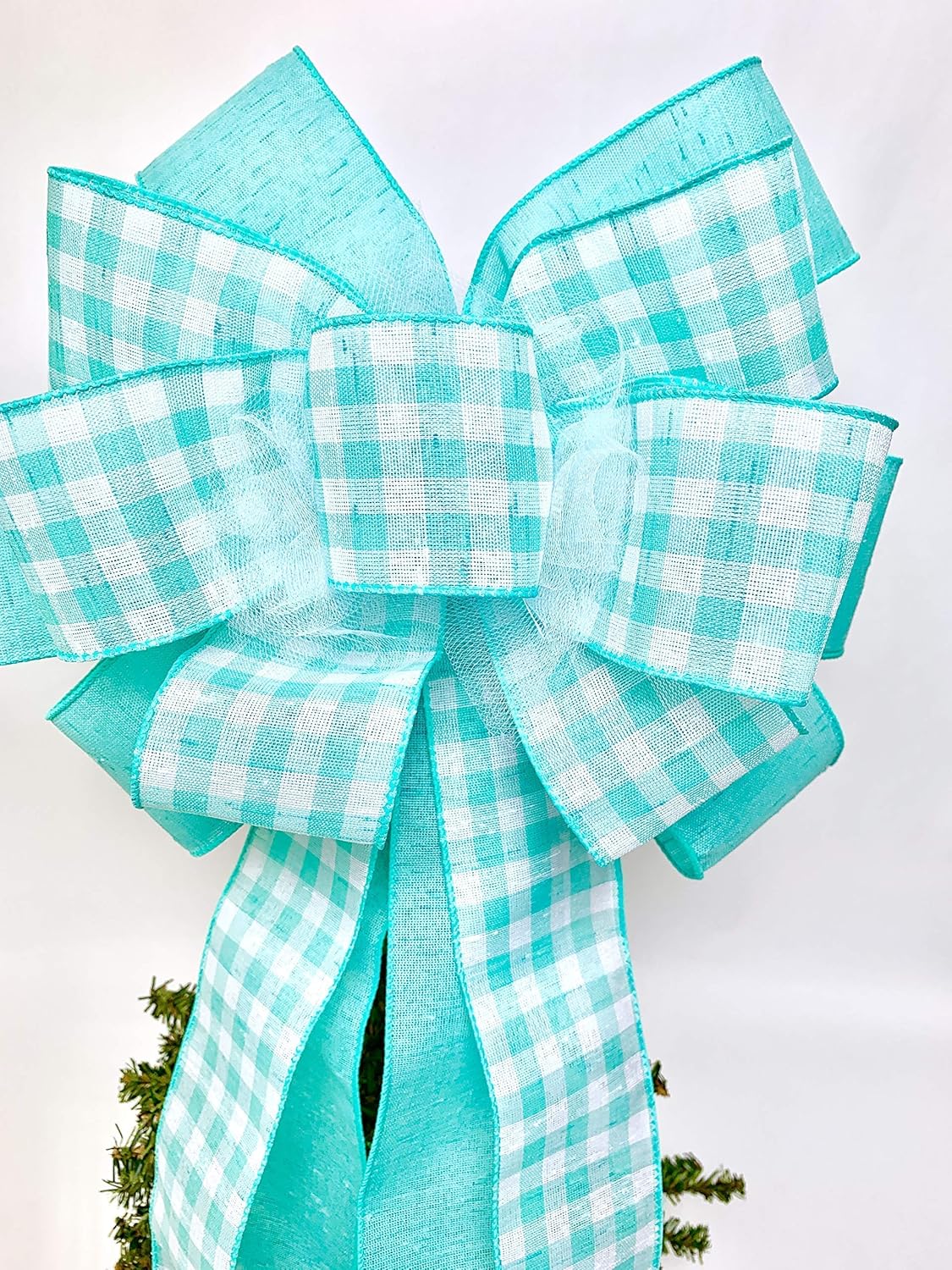 Swag Bow Handmade Bow Birthday Decor Bow and ribbon Spring Wreath Bow