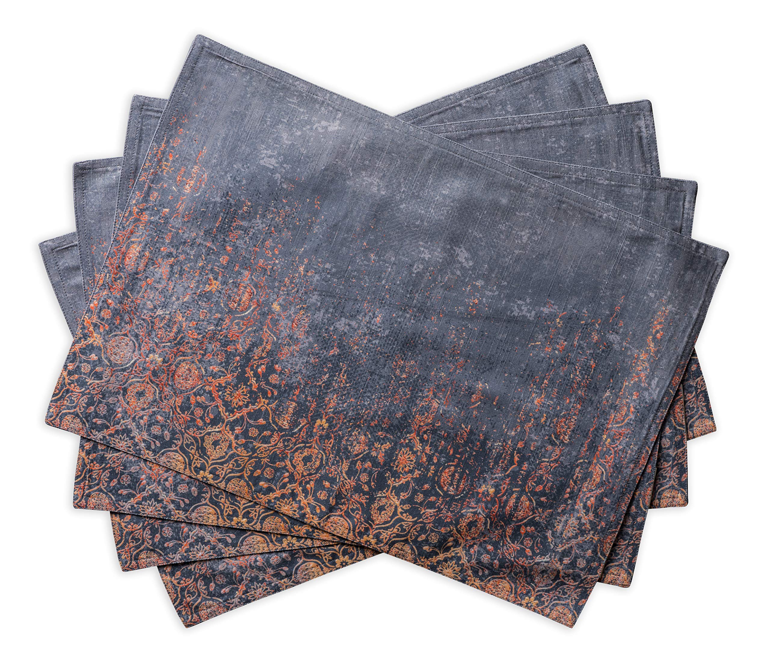 Maison d' Hermine Placemats Set of 4 100% Cotton Washable Cloth Place Mats, Reusable Table Mats for Christmas Decorations Kitchen Dining Party Wedding Restaurant (Imperfection, 33 CM x 48 CM) — image 1