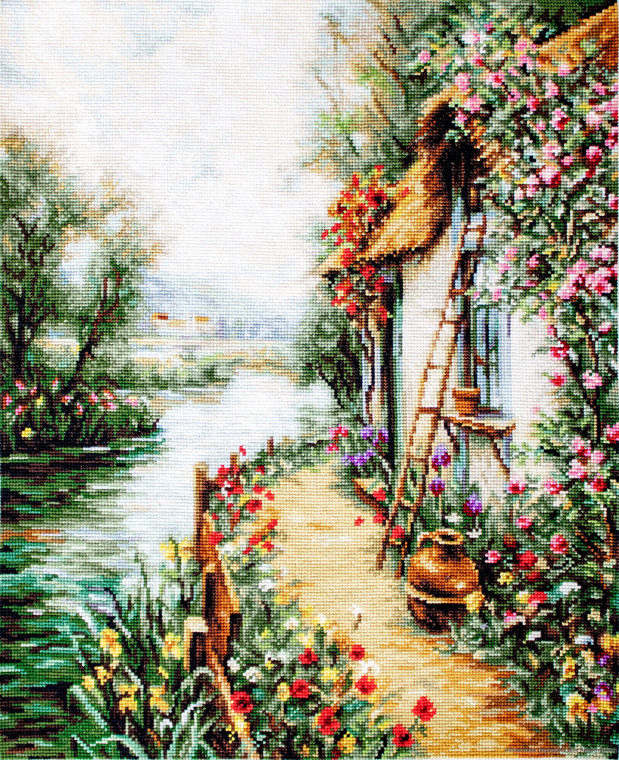 Lucas Cross Stitch Kit, Cotton, Multicoloured, 28x24cm