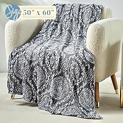 Elegant Comfort Lightweight Printed Throw