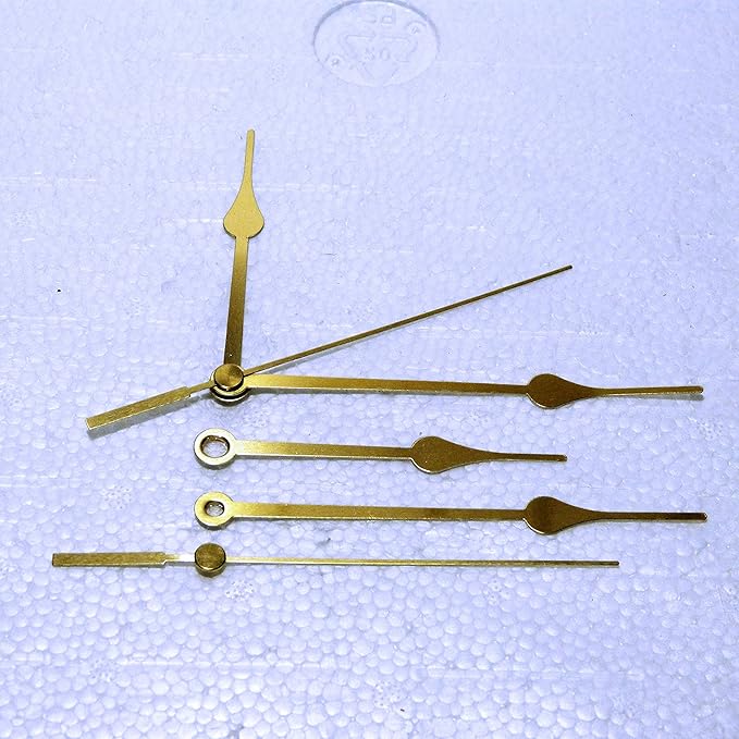 New Replacement Gold Metal Clock Hands for Quartz Clock Movements (24mm
