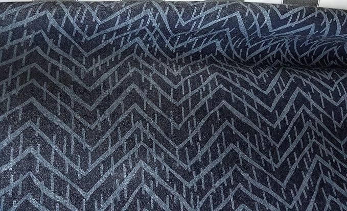 printed denim fabric by the yard